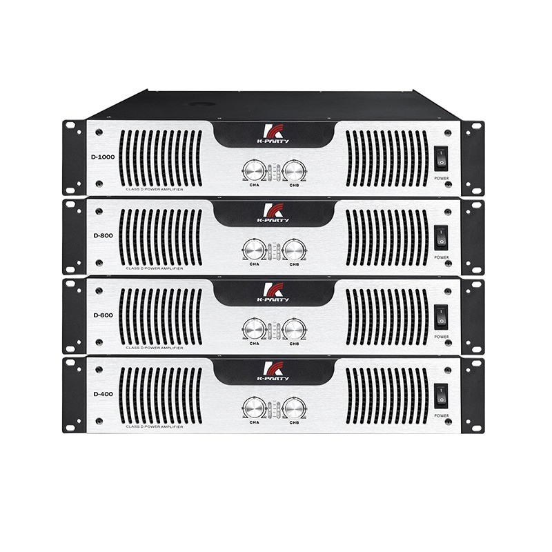 D-serie Standaard 2U Audio Power Amplifier 8Ω Stereo Power Class D