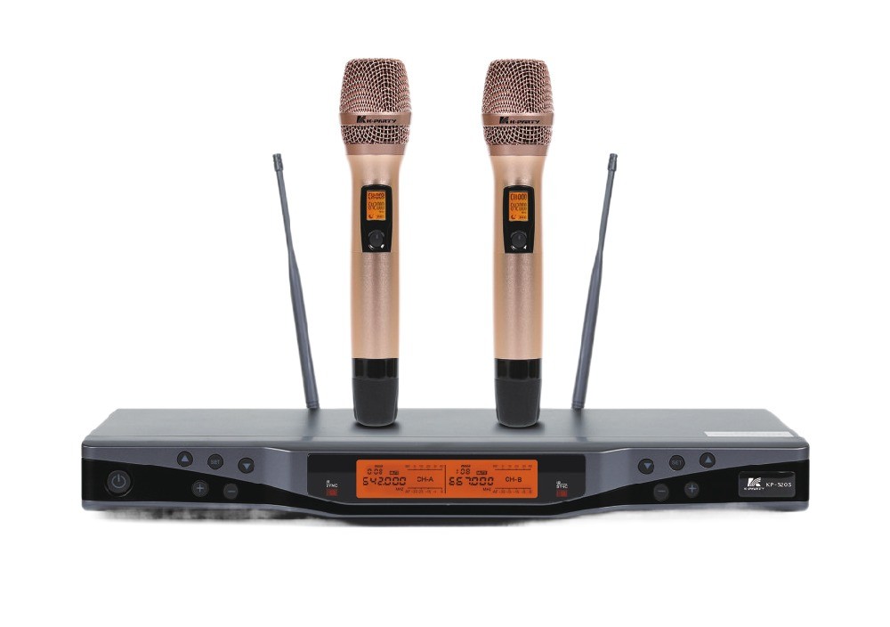 KP-520S Professionele draadloze microfoon UHF Band Channel Spacing 250KHz